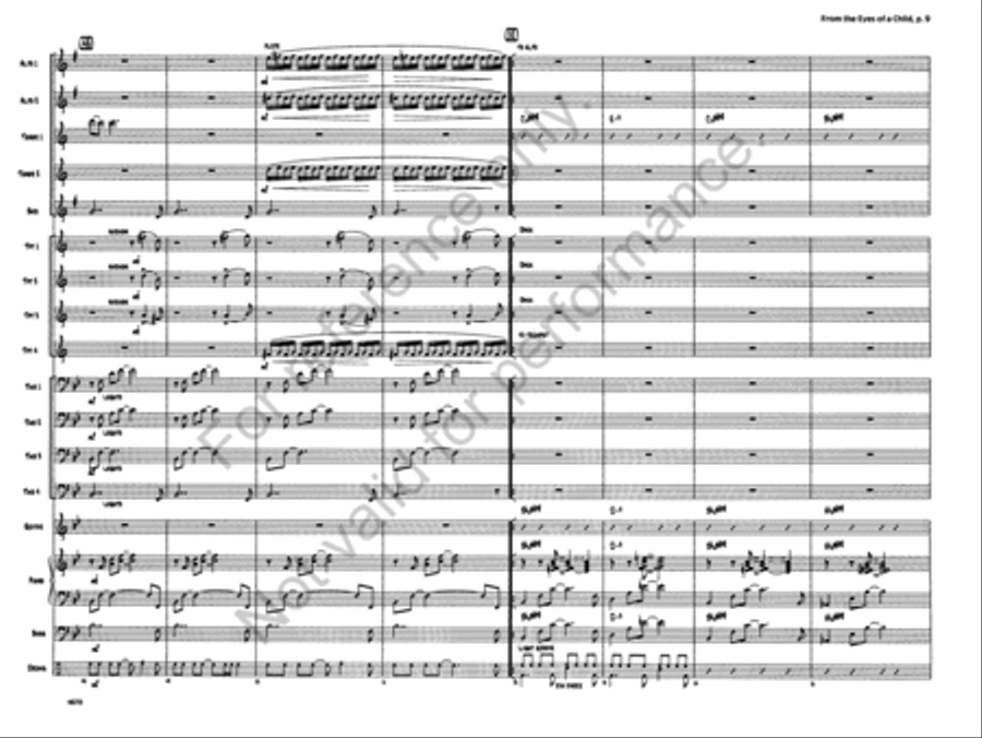 From the Eyes of a Child From the Eyes of a Child Jazz Ensemble scores gallery preview page 8