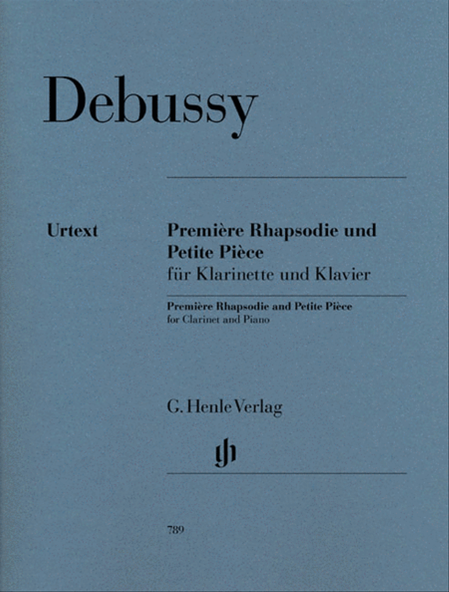 Première Rhapsodie and Petite Pièce Clarinet Solo scores gallery preview page 1
