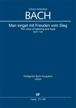 Book cover for The voice of rejoicing and hope (Man singet mit Freuden vom Sieg)