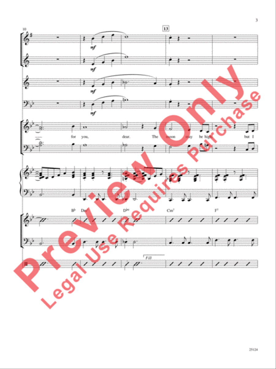 I Only Have Eyes for You / The More I See You Choir scores gallery preview page 4