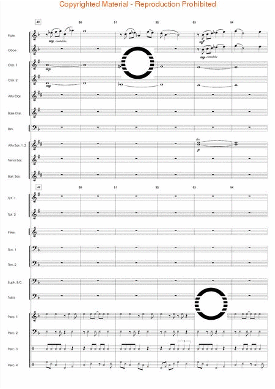Odyssey for Percussion Odyssey for Percussion Concert Band scores gallery preview page 11