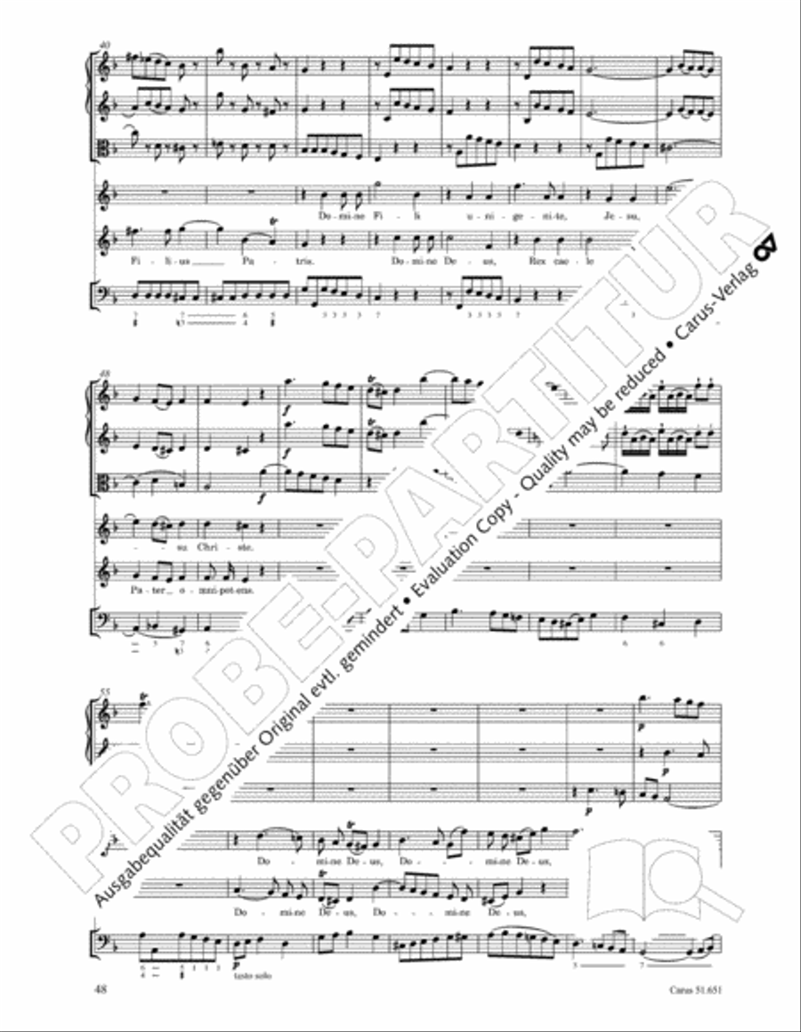 C Minor Mass, K. 427 (Missa in c KV 427) 4-Part scores gallery preview page 64
