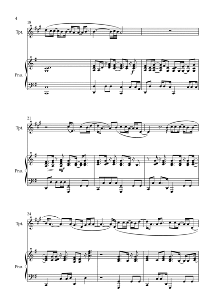 Jessie Trumpet Solo scores gallery preview page 4