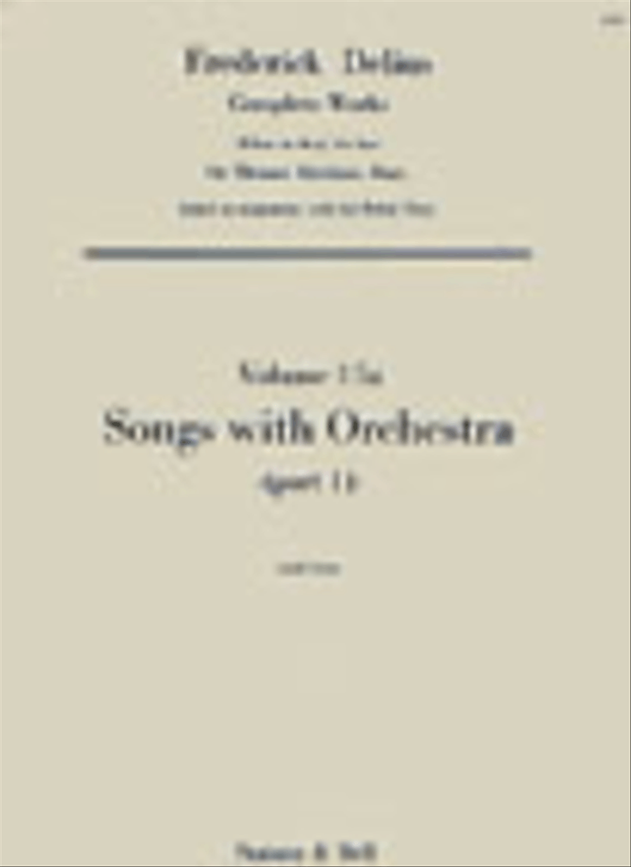Songs with Orchestra Study Score scores gallery preview page 1