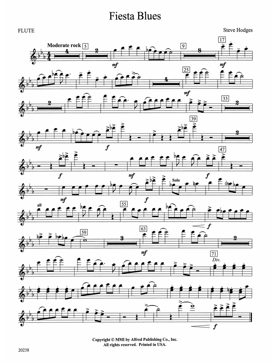 Fiesta Blues: Flute