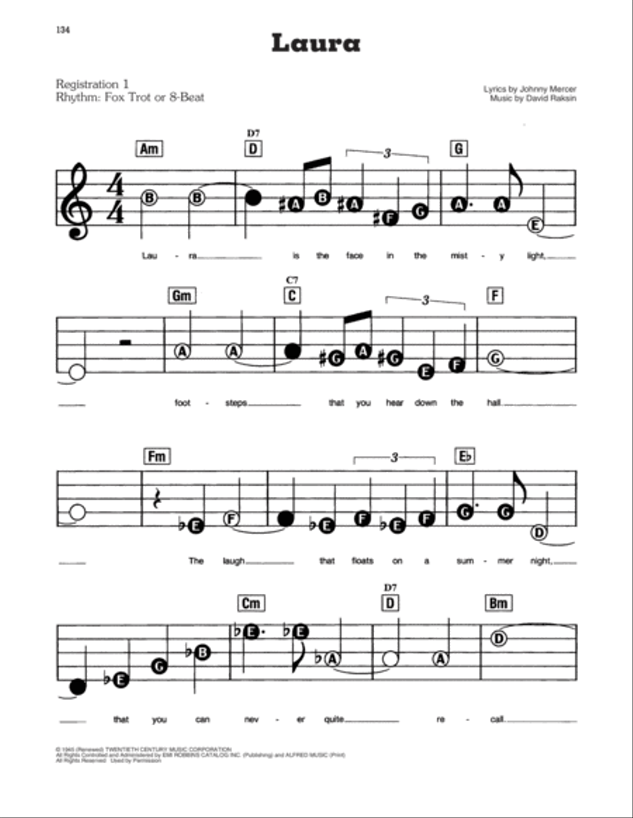 Laura Electronic Keyboard scores gallery preview page 1