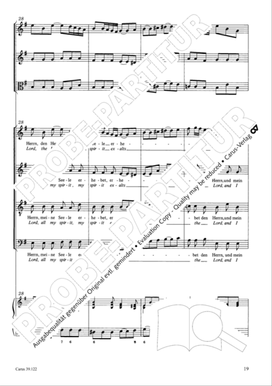 All my spirit exalts (With my spirit I praise the Lord) 4-Part scores gallery preview page 20
