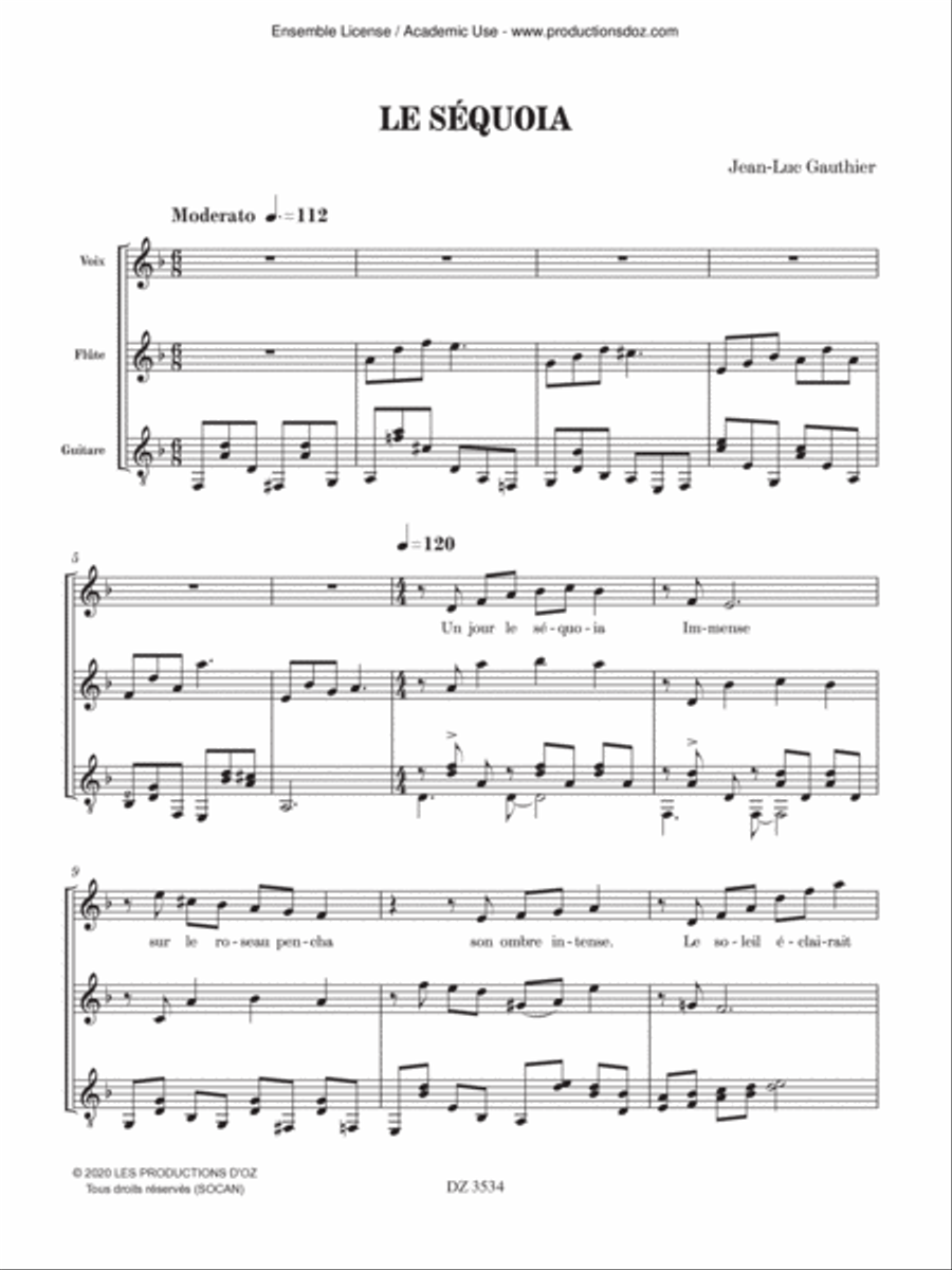 Le séquoia Le séquoia Flute scores gallery preview page 3