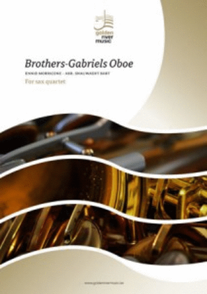 Book cover for Brothers & Gabriels oboe for saxophone quartet