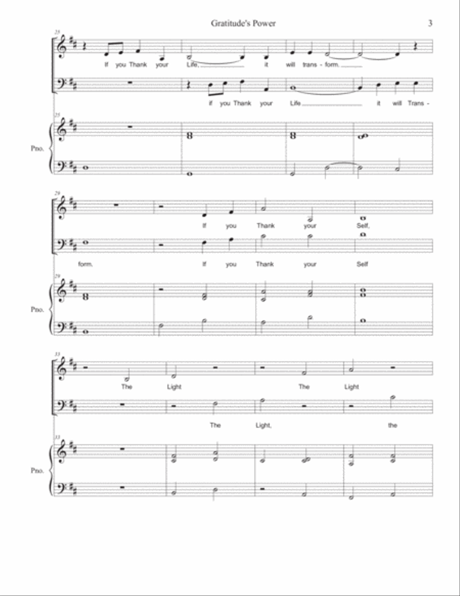 Gratitude's Power Gratitude's Power Choir scores gallery preview page 4