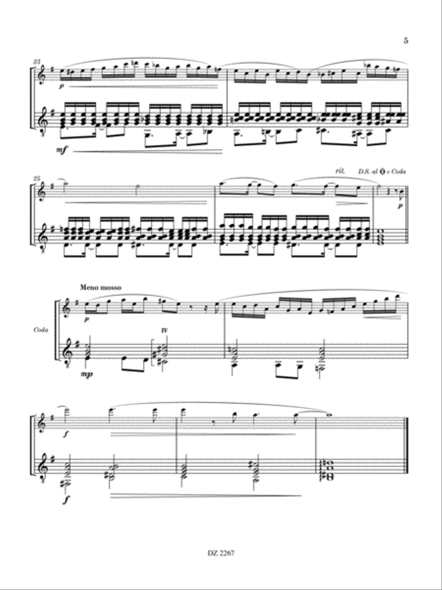 Prélude et Shuffle Danse Prélude et Shuffle Danse Classical Guitar scores gallery preview page 5