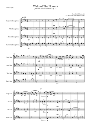 Book cover for Waltz of The Flowers - from Nutcracker (P. I. Tchaikovsky) for Saxophone Quartet