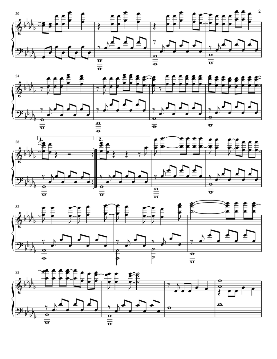 Someone You Loved Piano Solo scores gallery preview page 2