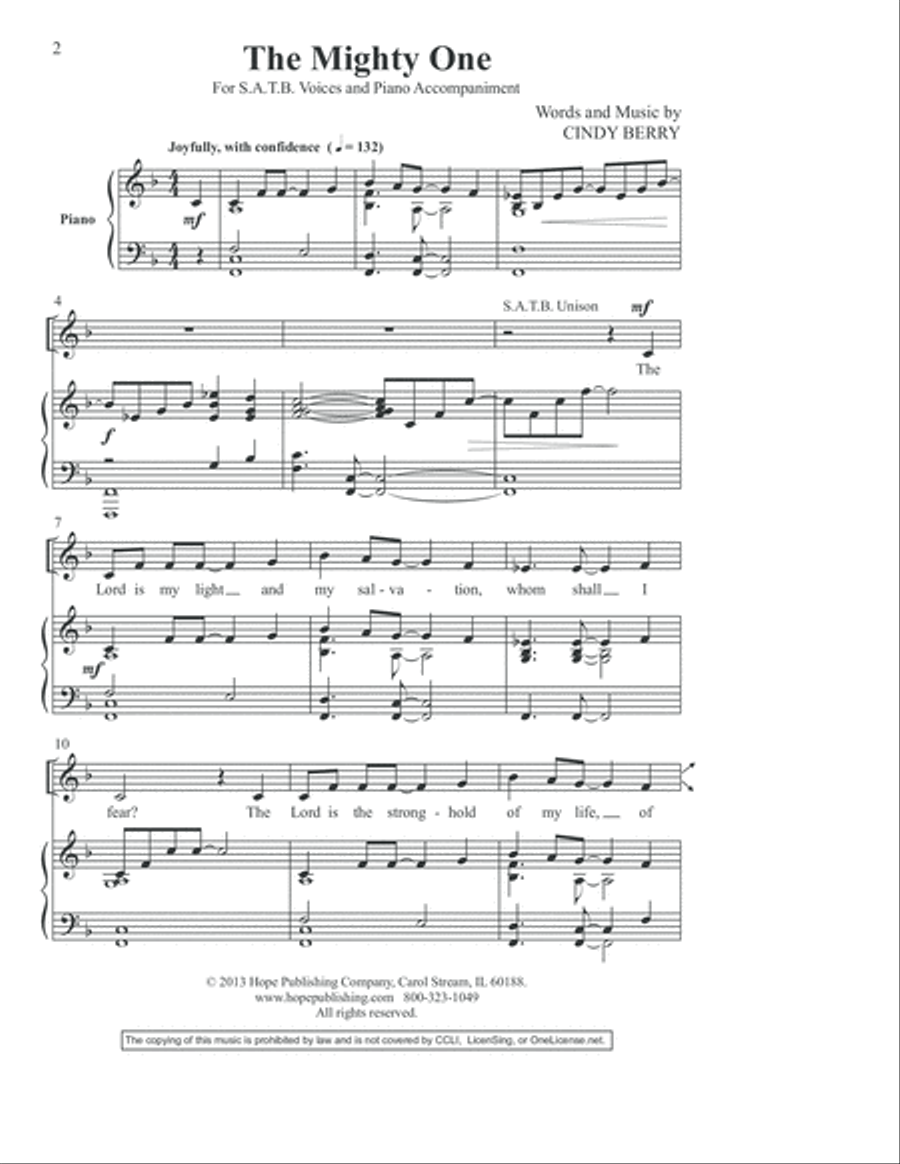 The Mighty One 4-Part scores gallery preview page 3
