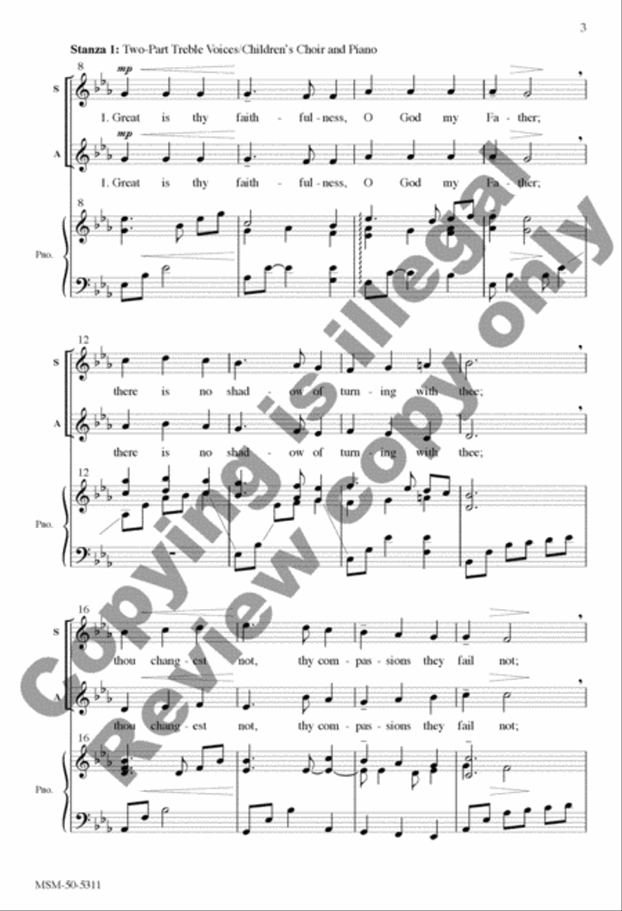 Great Is Thy Faithfulness Divisi scores gallery preview page 18