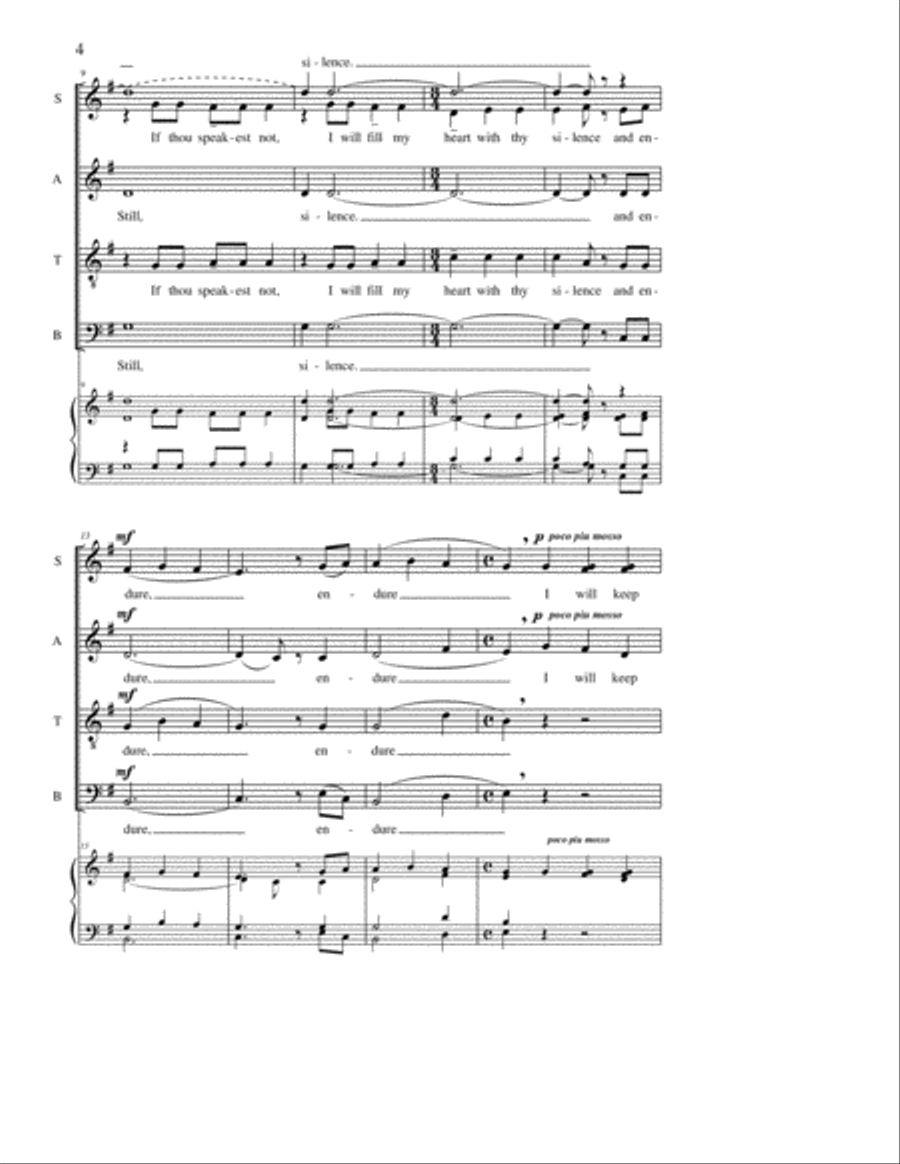 I Will Keep Still I Will Keep Still 4-Part scores gallery preview page 3