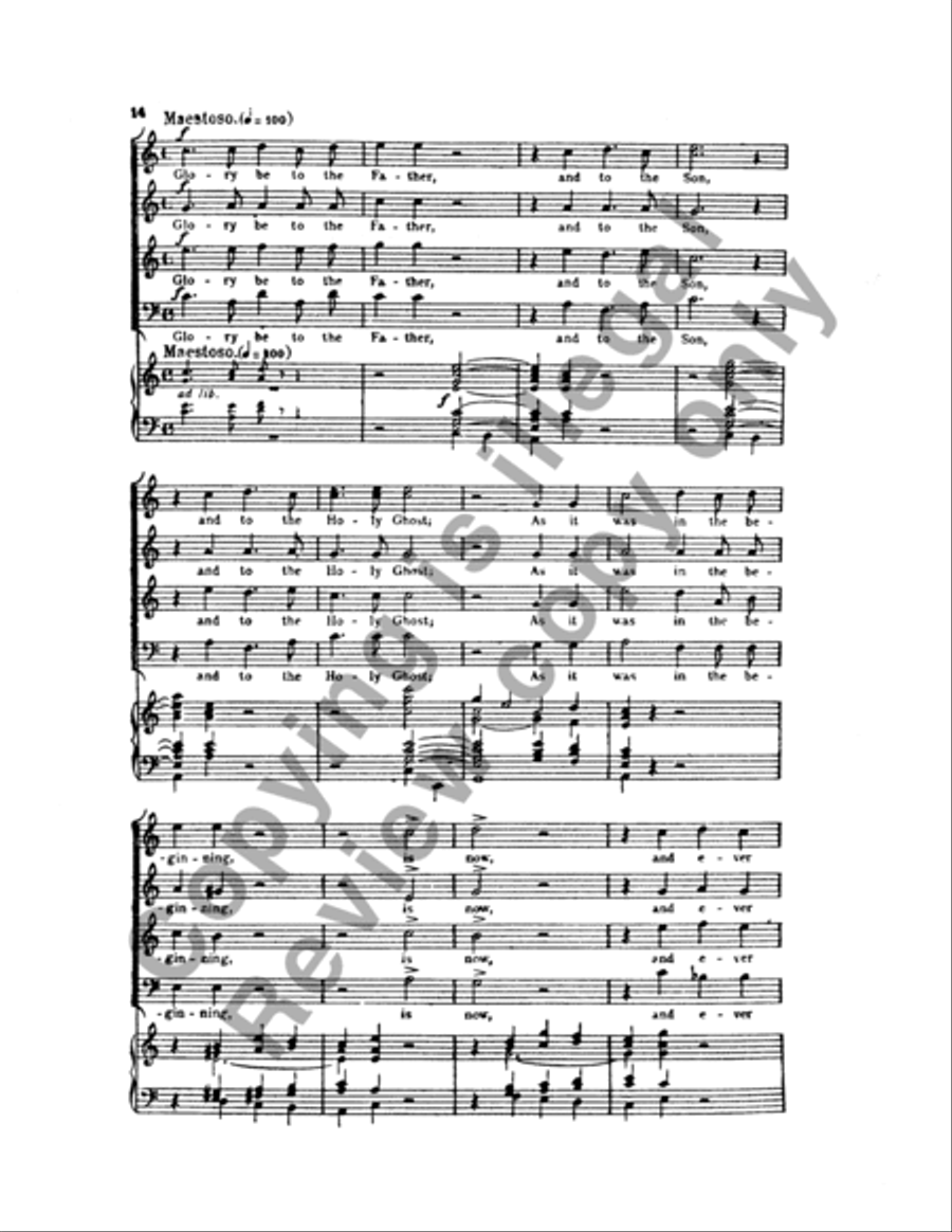 Magnificat & Nunc Dimittis in C 4-Part scores gallery preview page 26