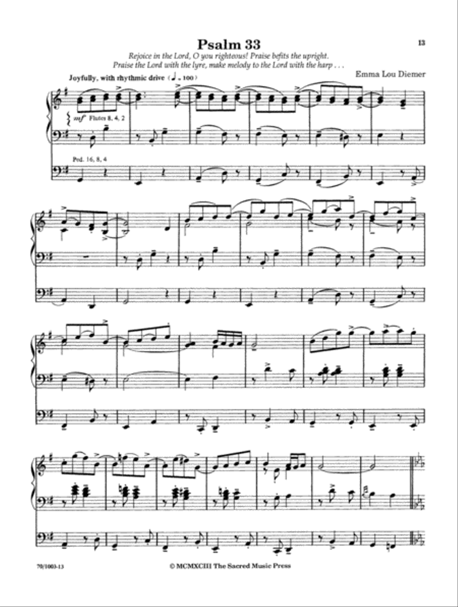 Psalms for Organ Organ Solo scores gallery preview page 8