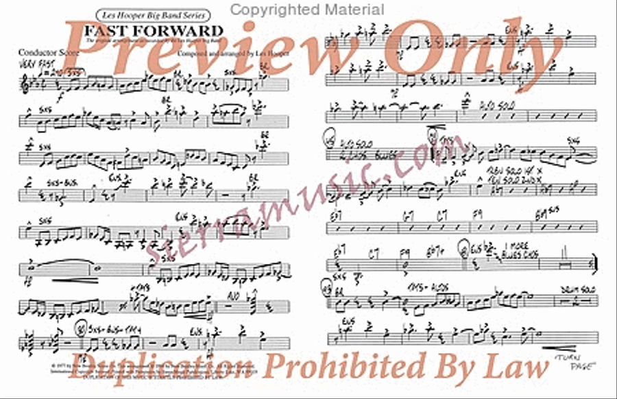 Fast Forward Fast Forward Big Band scores gallery preview page 2
