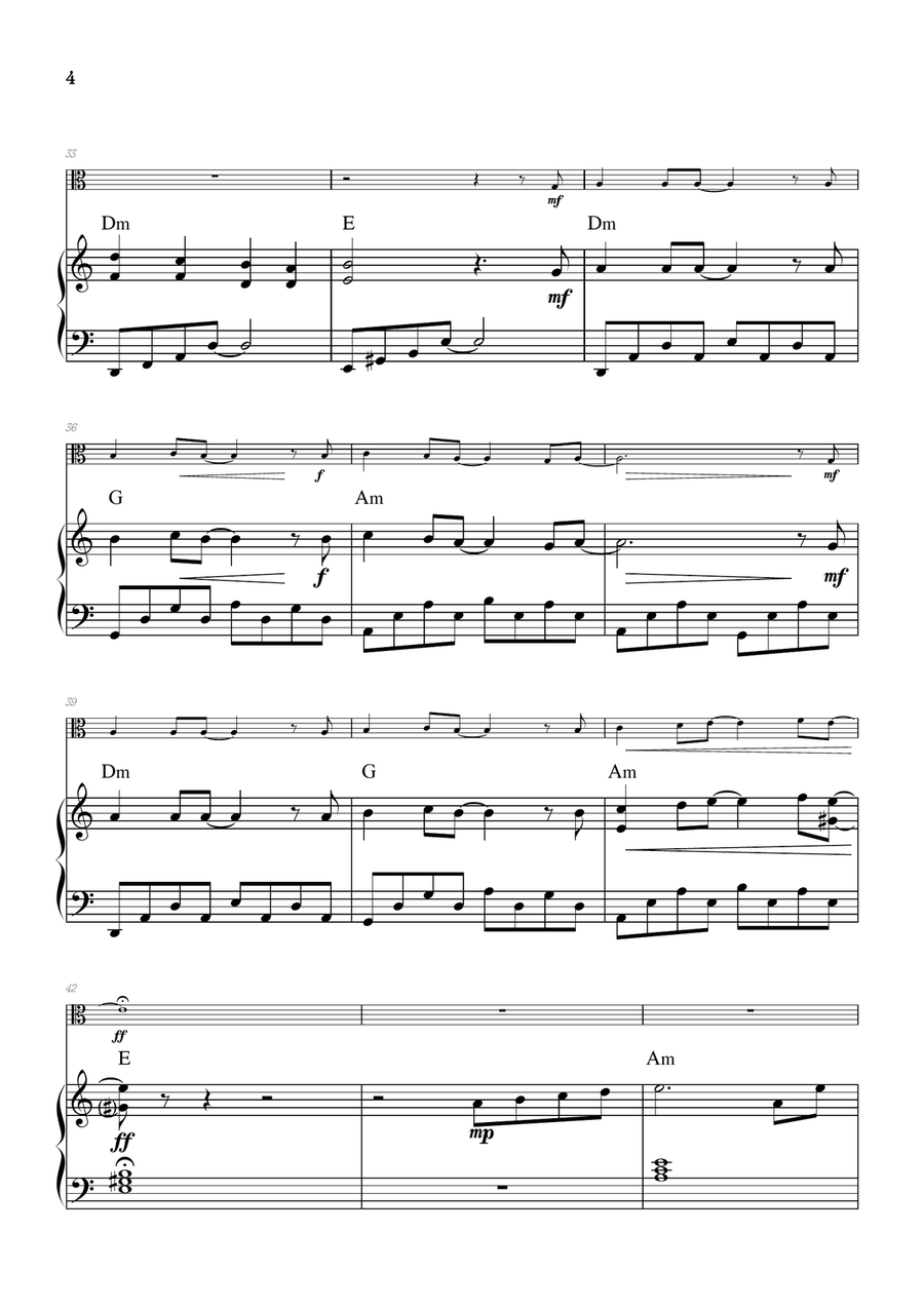 Mary, Did You Know? Viola scores gallery preview page 4