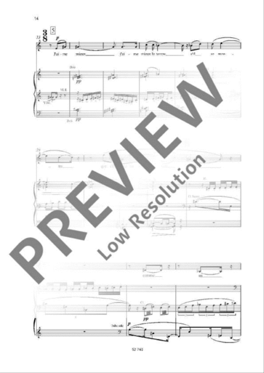 Le temps l'horloge Soprano Voice scores gallery preview page 12