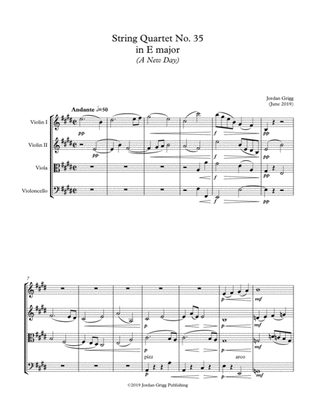 String Quartet No. 35 in E major (A New Day)