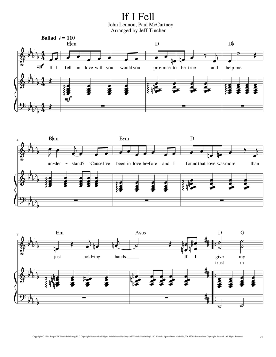 If I Fell Voice scores gallery preview page 2