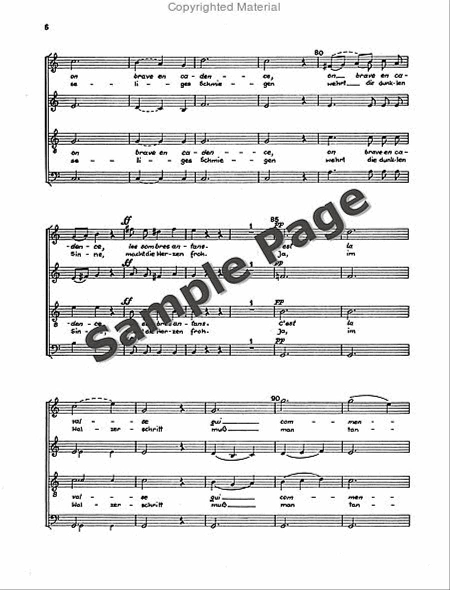 Waltz with Chorus 4-Part scores gallery preview page 7