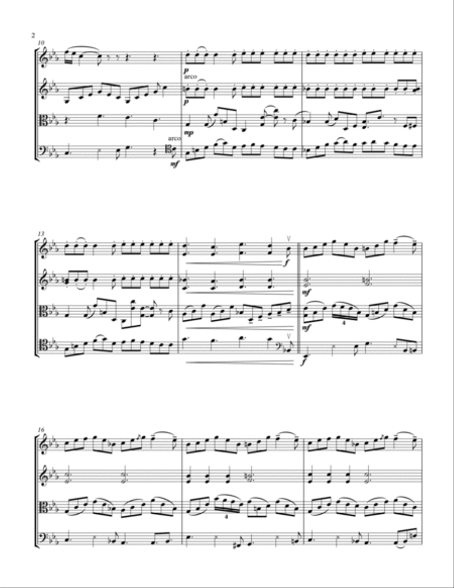 Snowman String Quartet scores gallery preview page 2
