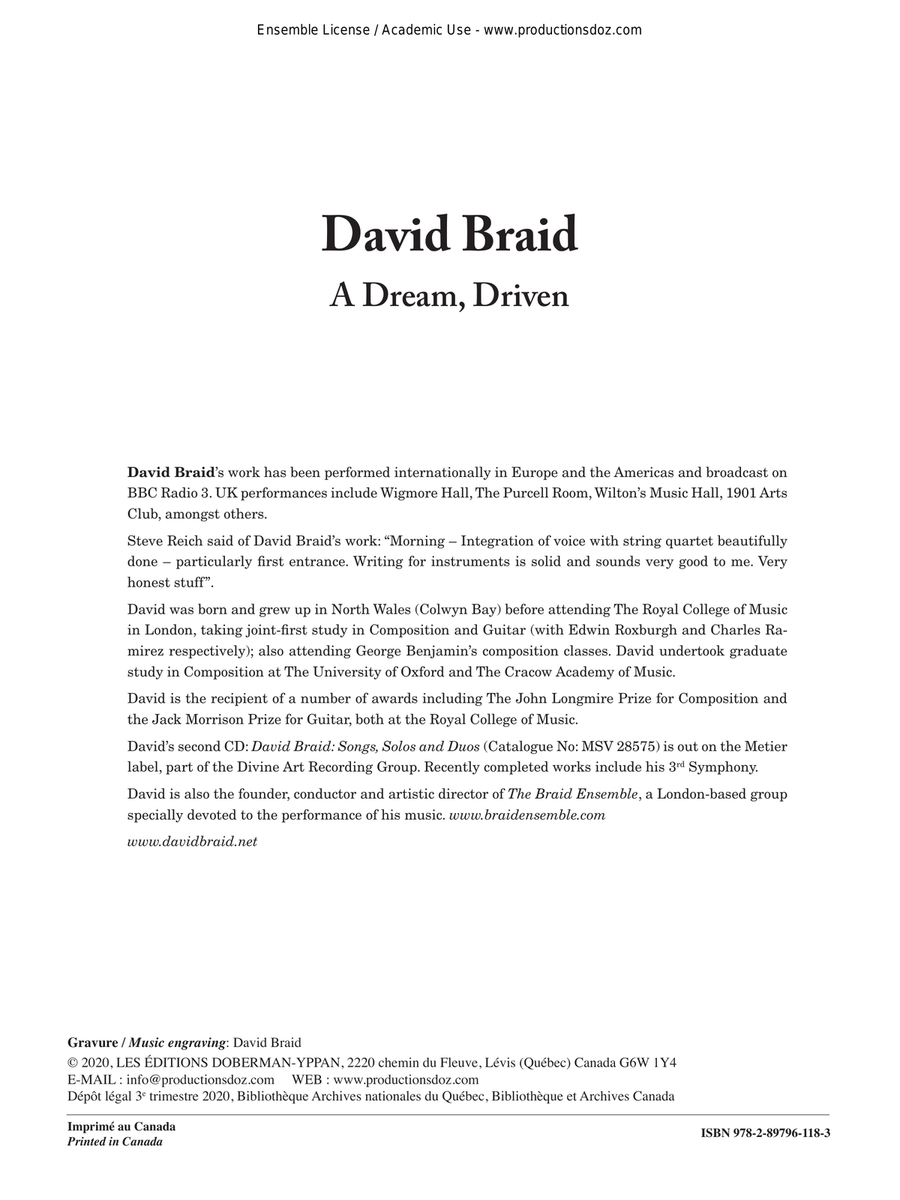 A Dream, Driven