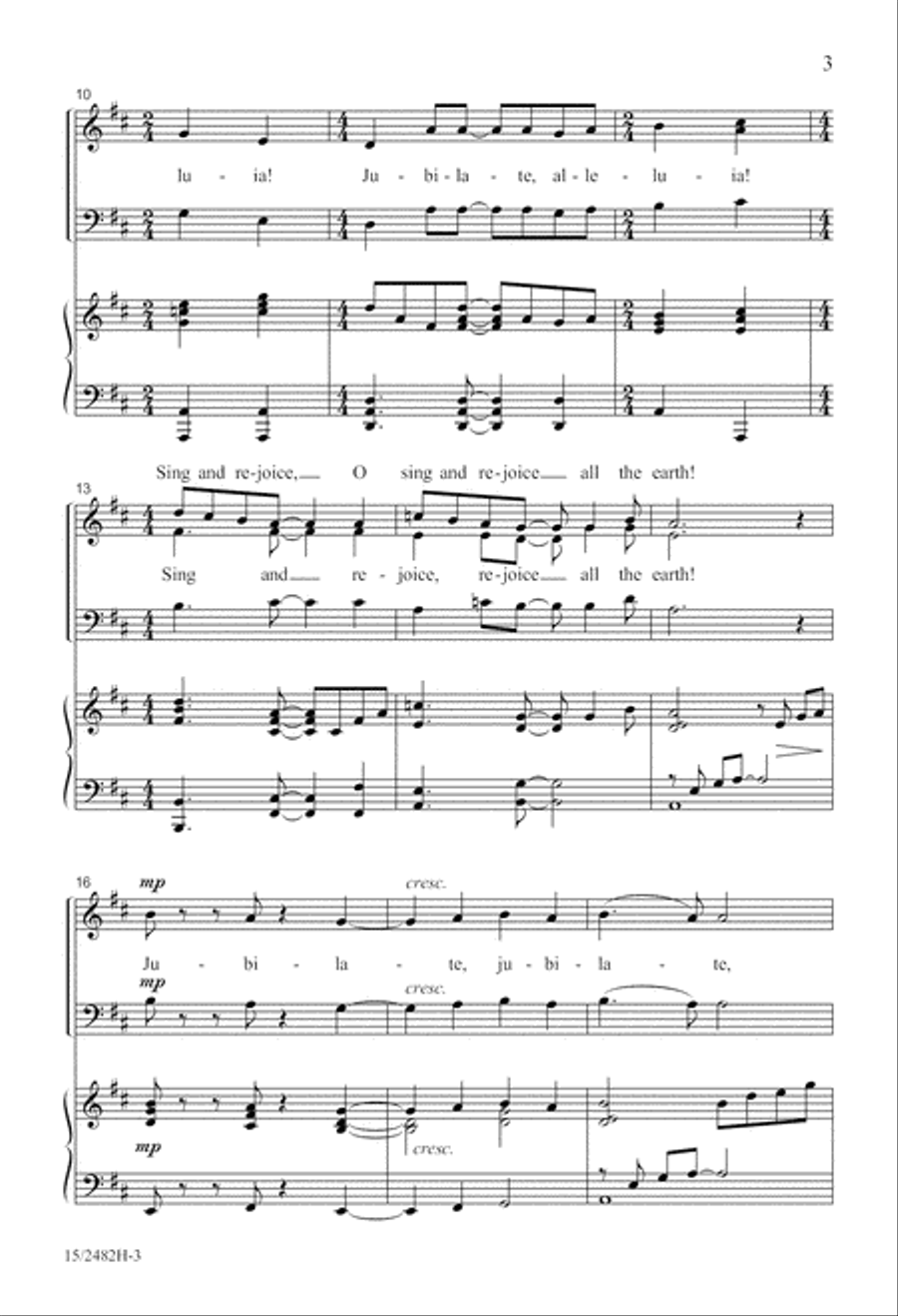 Jubilate, Alleluia! 3-Part scores gallery preview page 3