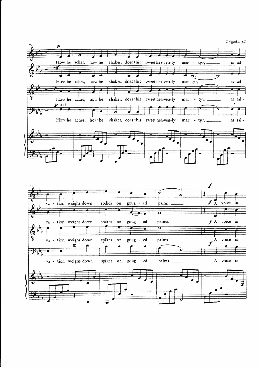 Golgotha 4-Part scores gallery preview page 3