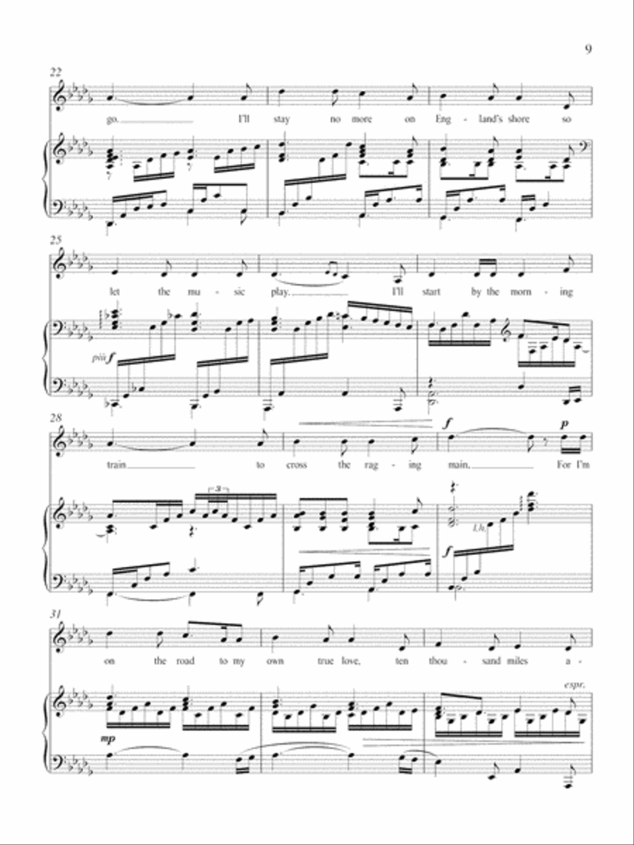 Ten Thousand Miles Away Ten Thousand Miles Away Low Voice scores gallery preview page 4
