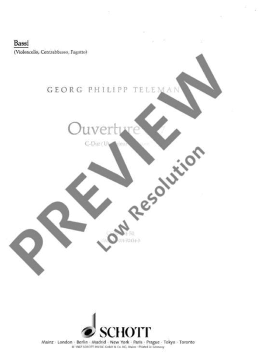 Ouverture à 7 Ouverture à 7 Basso Continuo scores gallery preview page 2