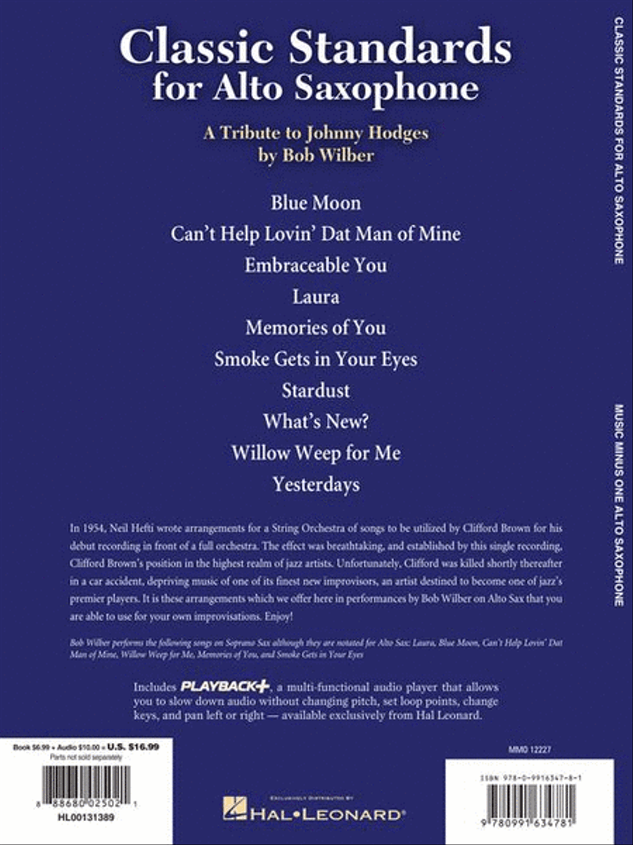 Classic Standards for Alto Saxophone: A Tribute to Johnny Hodges Alto Saxophone scores gallery preview page 7