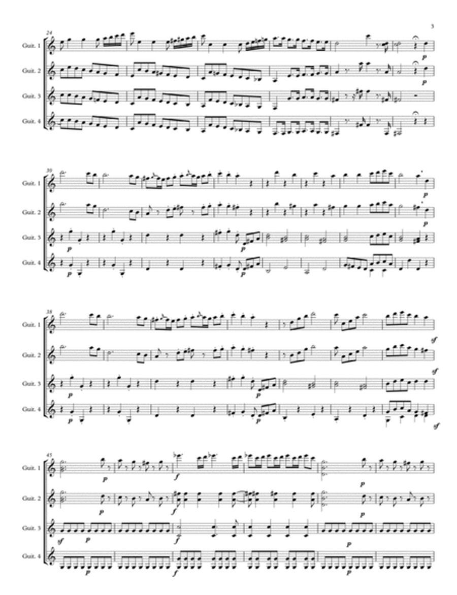 La clemenza di tito (overture) - W. A. Mozart - for guitar quartet