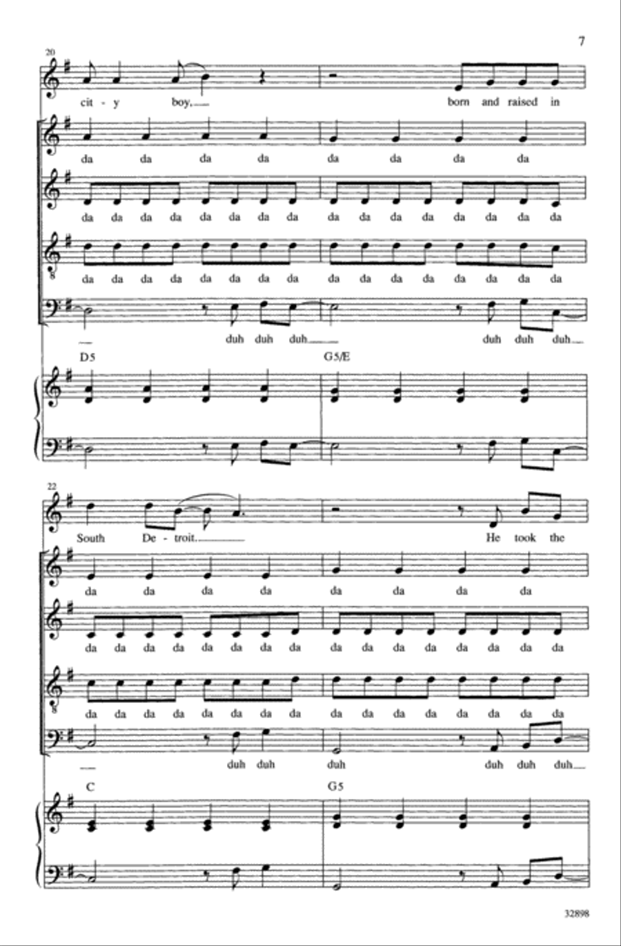 Don't Stop Believin' Don't Stop Believin' Choir scores gallery preview page 6