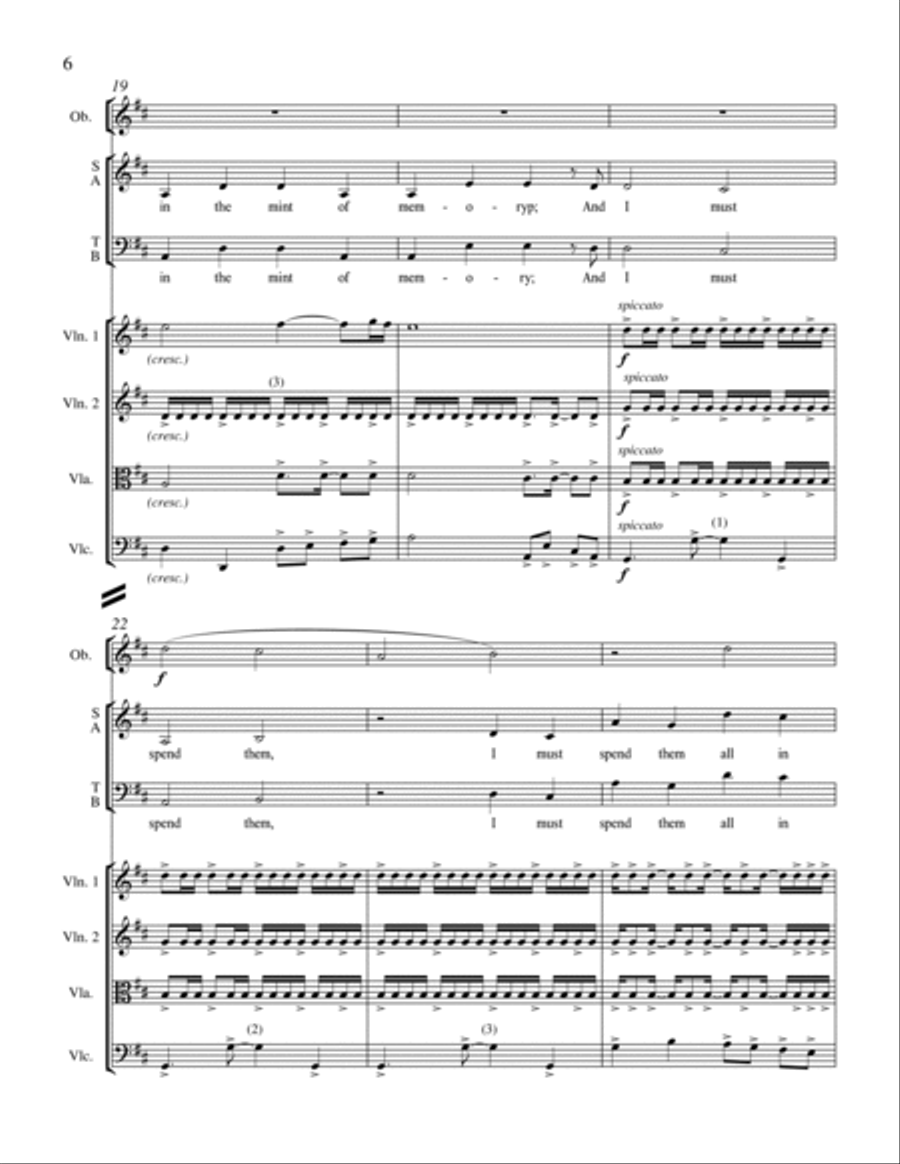 Wealth Enough for Me from For a Breath of Ecstasy Choir scores gallery preview page 4