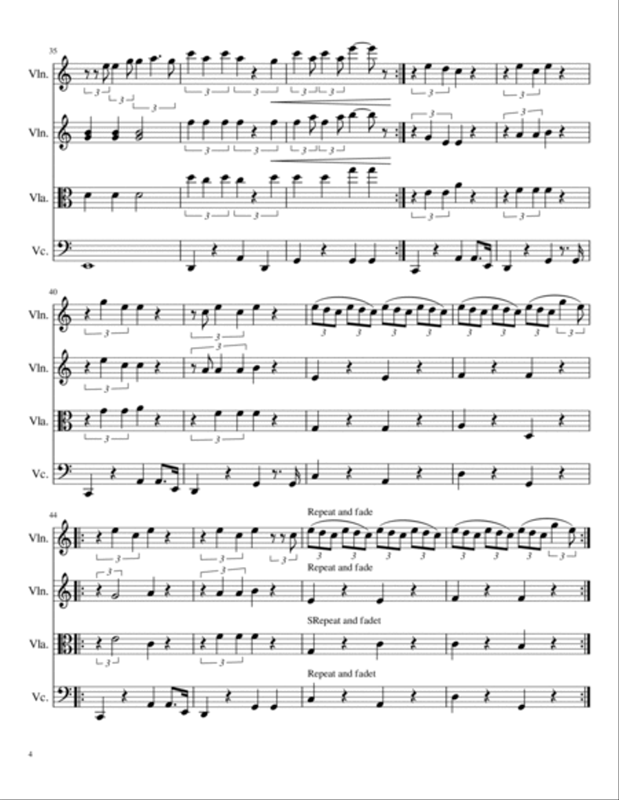 This Will Be String Quartet scores gallery preview page 4
