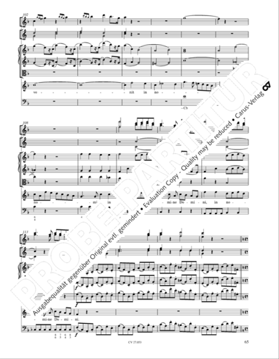 Creation Mass in A-major after Joseph Haydn (Schopfungsmesse in A nach Joseph Haydn) 4-Part scores gallery preview page 66