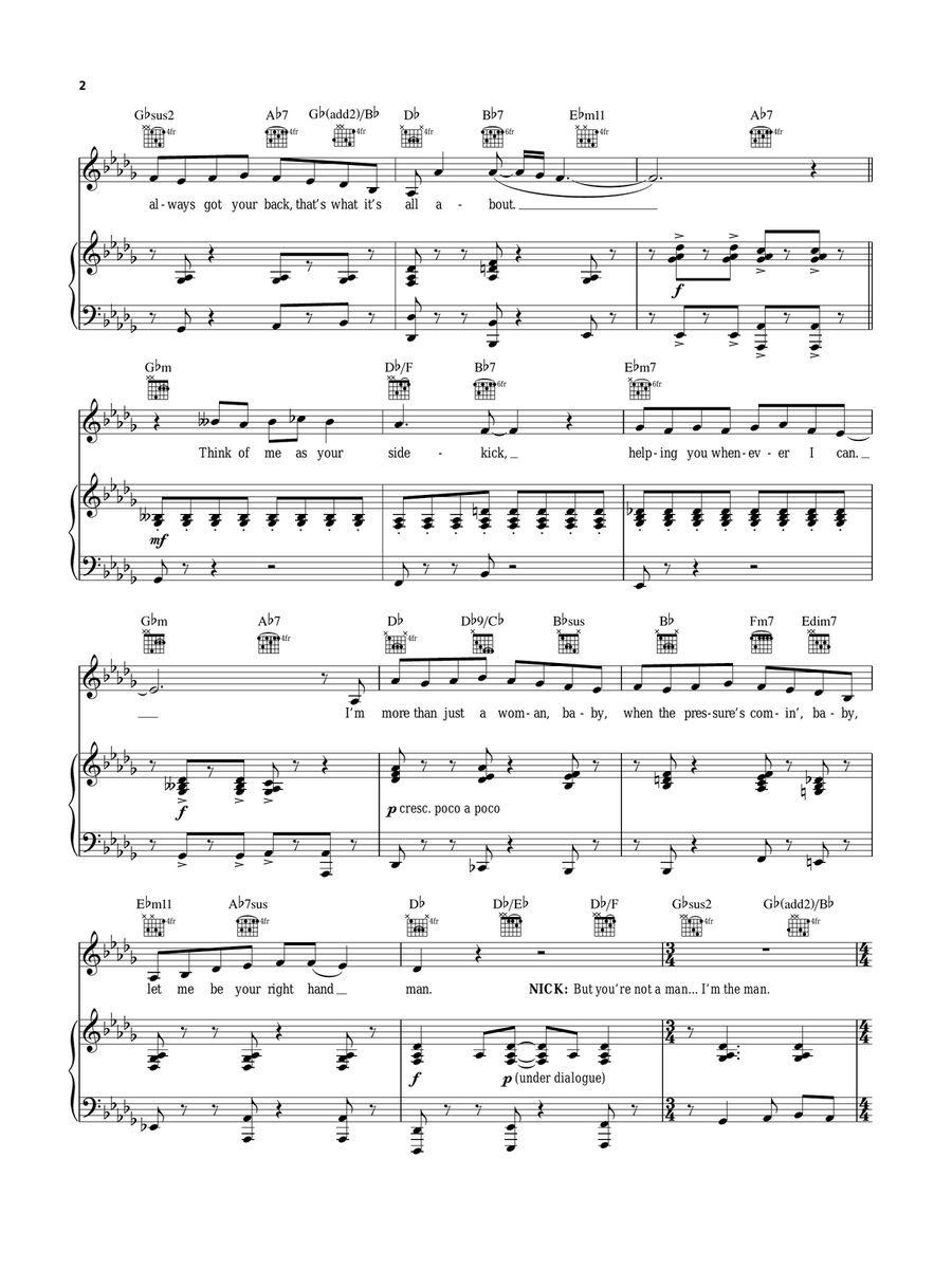 Right Hand Man (from Something Rotten!) Piano, Vocal, Guitar scores gallery preview page 2