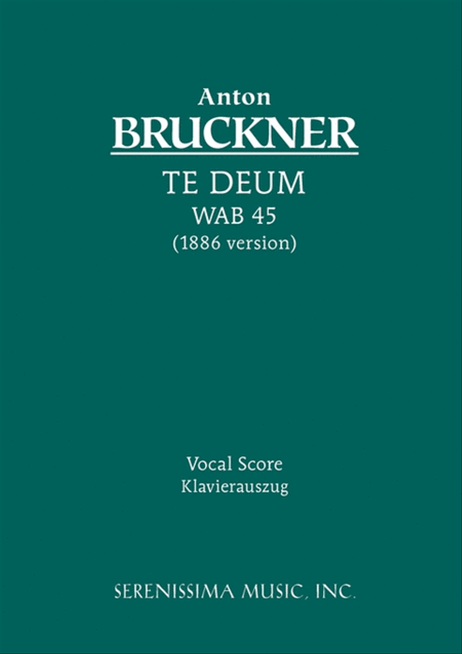 Te Deum, WAB 45 (1886 revision) Choir scores gallery preview page 1