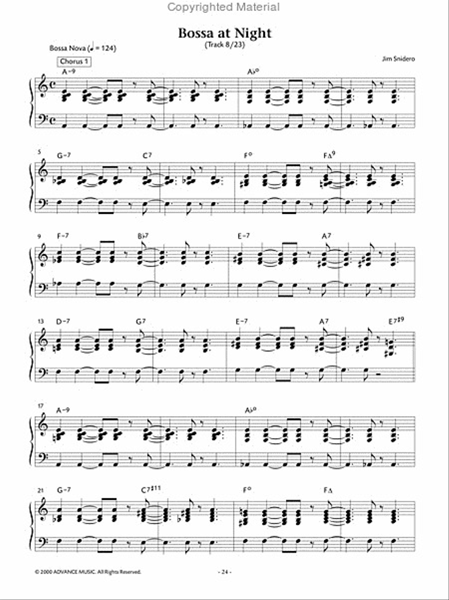 Easy Jazz Conception -- Piano Comping Piano Method scores gallery preview page 9