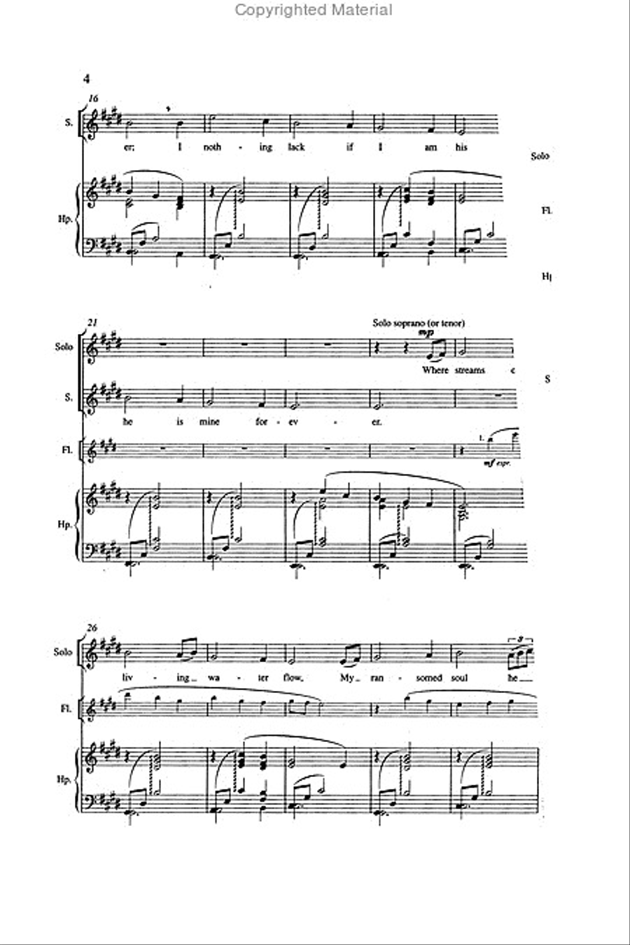 The King Of Love My Shepherd Is 4-Part scores gallery preview page 3