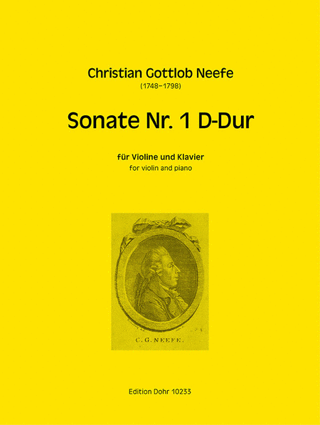 Sonate Nr. 1 für Violine und Klavier D-Dur (aus: Sechs Klaviersonaten mit Begleitung einer Violine)