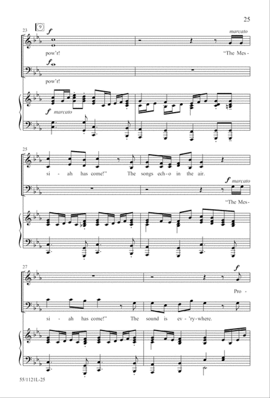Touched by the Christ Touched by the Christ 3-Part scores gallery preview page 26