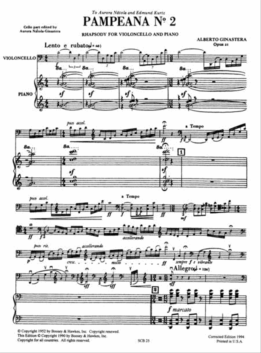 Pampeana No. 2 Piano Accompaniment scores gallery preview page 2