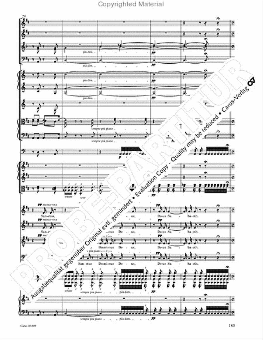 Missa solemnis Missa solemnis 4-Part scores gallery preview page 199