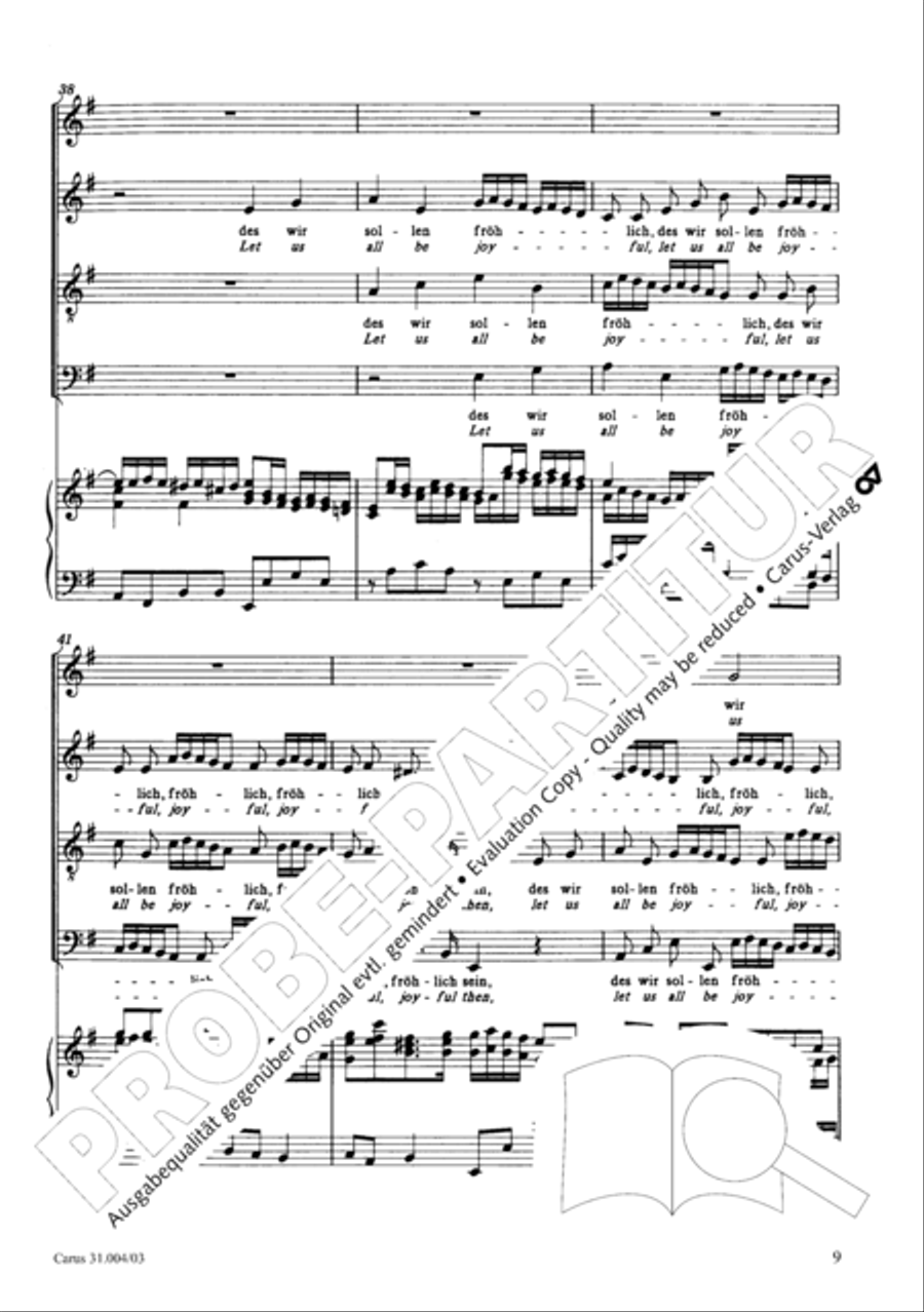 Christ lay in death's cold prison (Christ lag in Todesbanden) 4-Part scores gallery preview page 10