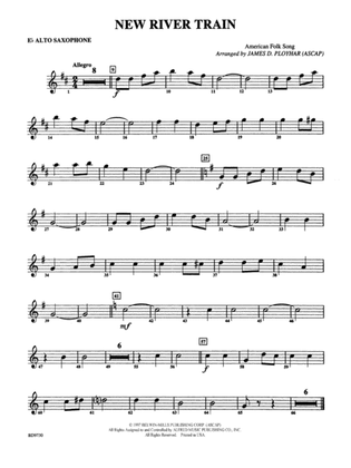 New River Train (American Folk Song): E-flat Alto Saxophone